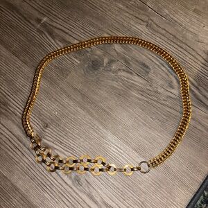 Vintage Yves Saint Laurent gold chain belt
